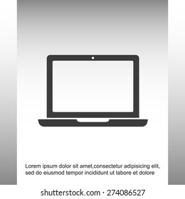 Laptop vector icon