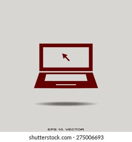 laptop - vector icon