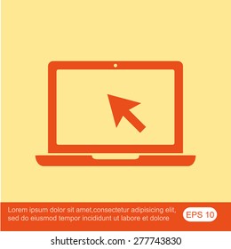 Laptop vector icon