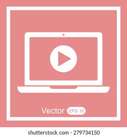 Laptop vector icon