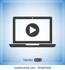 Laptop vector icon