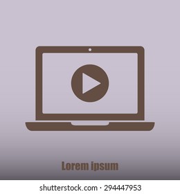Laptop vector icon