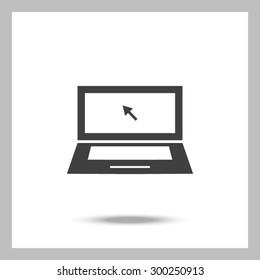 laptop - vector icon