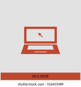 laptop - vector icon