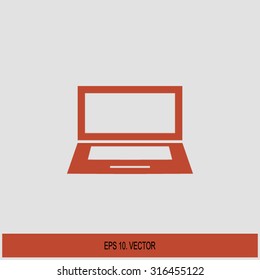 laptop - vector icon