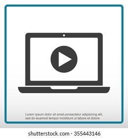 Laptop vector icon