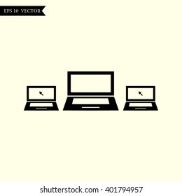 laptop - vector icon