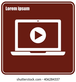 Laptop vector icon
