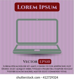 Laptop vector icon