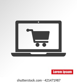 Laptop vector icon