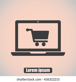 Laptop vector icon