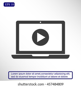 Laptop vector icon