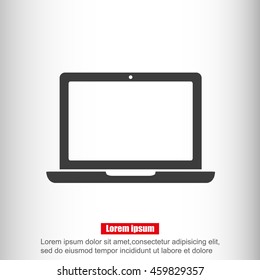 Laptop vector icon