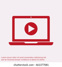 Laptop vector icon