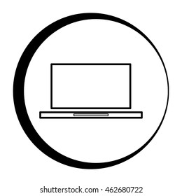 Laptop vector icon