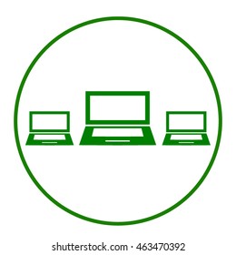laptop - vector icon