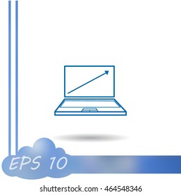 Laptop vector icon