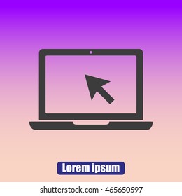 Laptop vector icon