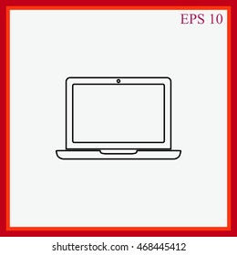 Laptop vector icon