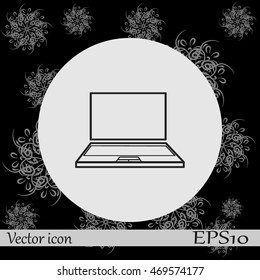 Laptop vector icon