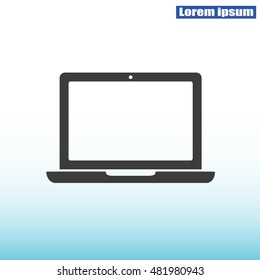 Laptop vector icon