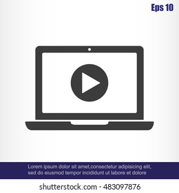 Laptop vector icon