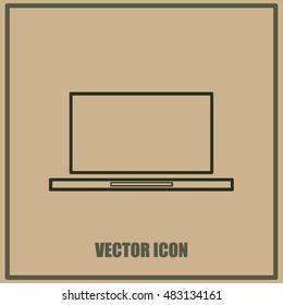 Laptop vector icon