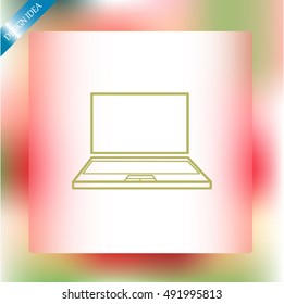 Laptop vector icon