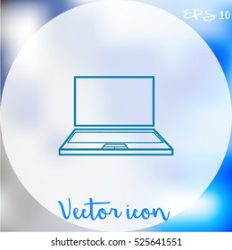 Laptop vector icon