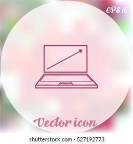Laptop vector icon