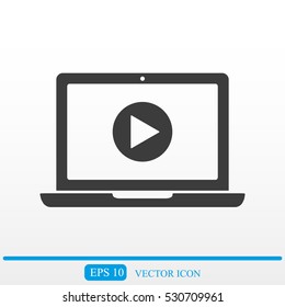 Laptop vector icon