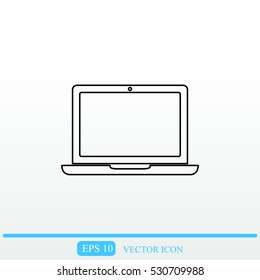 Laptop vector icon