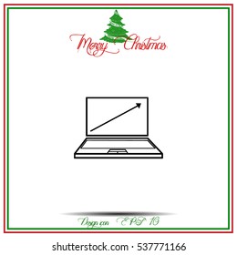Laptop vector icon