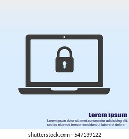 Laptop vector icon