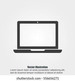 Laptop vector icon