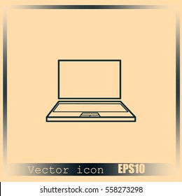 Laptop vector icon