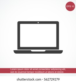 Laptop vector icon