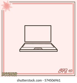 Laptop vector icon