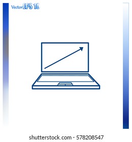 Laptop vector icon