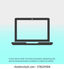 Laptop vector icon