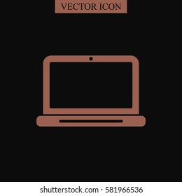 Laptop vector icon