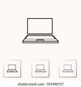 Laptop vector icon