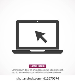 Laptop vector icon