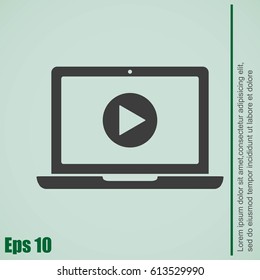 Laptop vector icon