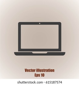 Laptop vector icon