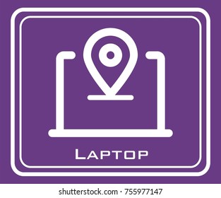 Laptop vector icon