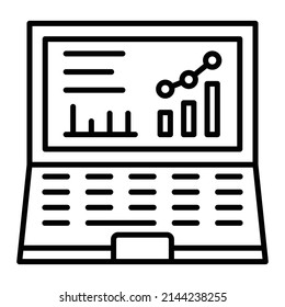 Laptop vector icon. Can be used for printing, mobile and web applications.