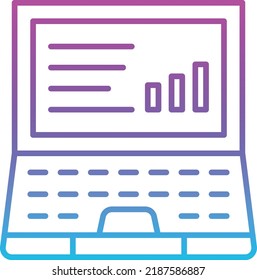 Laptop vector icon. Can be used for printing, mobile and web applications.