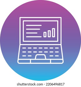 Laptop-Vektorsymbol. Kann für Druck-, Mobil- und Web-Anwendungen verwendet werden.