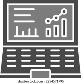 Laptop vector icon. Can be used for printing, mobile and web applications.